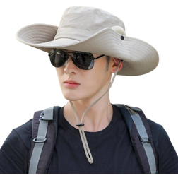 Zeblaze Increased Brim Sun Hat Men's - Black