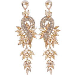 Shein Rhinestone Decor Drop Earrings