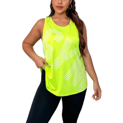 Shein Plus Letter Print Sports Tank Top