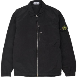 Stone Island Nylon Metal Zip Overshirt - Black