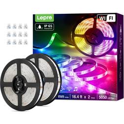 Lepro Smart LED Strip 10M 2x5M RGB Dimmbar 300 LEDs Lichtleiste 2Stk.