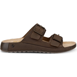 ecco Cozmo M Men's Nubuck Two Strap Sandal - Brown