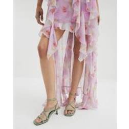 River Island Kitten Heel Strappy Sandals - Green