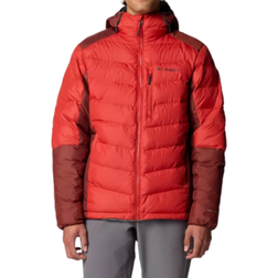 Columbia Men's Labyrinth Loop Hooded Puffer Jacket, Medium, Red