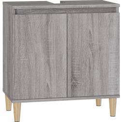 vidaXL Sink Cabinet Grey Sonoma 58 x 33 x 60 cm