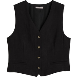 H&M Tailored Suit Waistcoat - Black