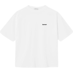 bareen Box Fit T-shirt Logo - White