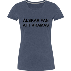 My Angry Socks Älskar Fan Att Kramas Premium T-shirt Women - Heather Blue