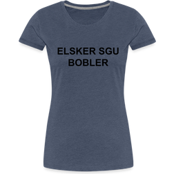 My Angry Socks Elsker Sgu Bobler Premium T-shirt Women - Heather Blue