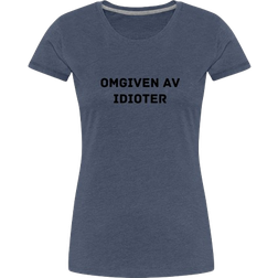My Angry Socks Omgiven Av Idioter Premium T-shirt Women - Heather Blue