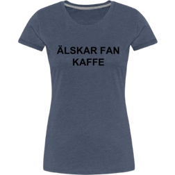 My Angry Socks Alskar Fan Kaffe Premium T-shirt Women - Heather Blue