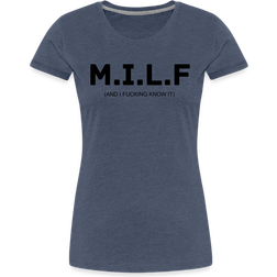 My Angry Socks MILF Premium Women's T-shirt - Heather Blue