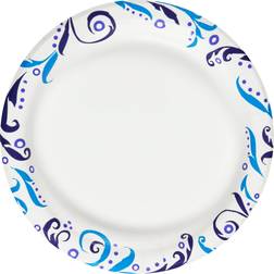Great Value Soak proof, microwave safe, disposable paper plates, 9 in, patterned, 300 count