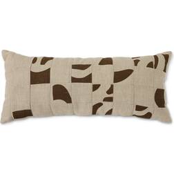 HKliving Patched Kudde 30x70 cm Komplett dekorationskudde Beige, Brun, Natur