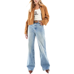 ASOS Lyseblå dad-jeans med vide ben