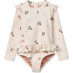 Liewood Sille Baddräkt Peach/Sea Shell - Peach/Sea Shell