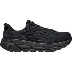 Hoka One Clifton L Suede Sneakers - Black
