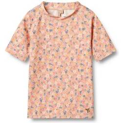Wheat Kid's Swim T-Shirt S/S Jackie - Pink