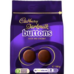 Cadbury Dark Milk Chocolate Buttons Bag 100G