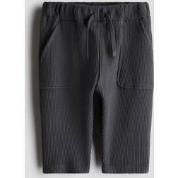 H&M Baby Waffled Cotton Joggers - Grey