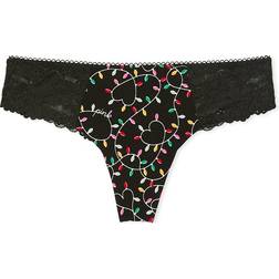 PINK Women's No-Show Thong Panty -