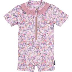 Mikk-Line Kid's UV Suit Frill Recycled AOP Lycra Børn - Lilas