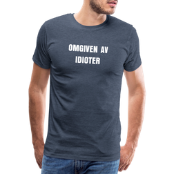My Angry Socks Surrounded by Idiots Premium T-shirt Men - Heather Blue