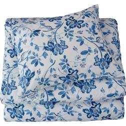 Newport Somerset Påslakanset Blå Vit 2 St 150 x 210 cm 2 St 50 x 60 cm Påslakan Blå, Vit
