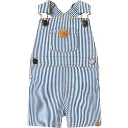 Name It Stribet Playsuit - Zen Blue Coconut Milk