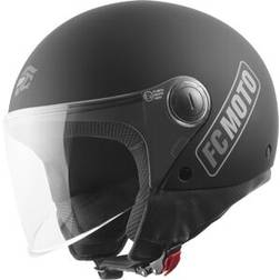 FC Moto Square-Rs Jethelm - Schwarz Matt/Grau