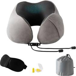 Good Nite Resande Vuxen Ergonomisk Minnesskum 16 x 14 x 17 cm Nackkudde Grå