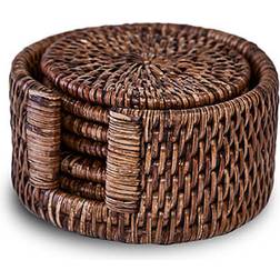 Newport Antique Glasbrikker Rattan 6-pak Glasbrik