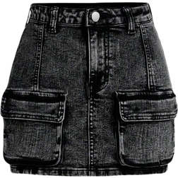 Shein Tween Flicka Klaff Ficka Enfrgat Denim Kjolar
