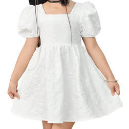 Shein Young Girl Woven Colorblock Sleeveless Bow Decor Casual Dress