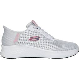 Skechers Women's Slip-ins Work: Skech-Lite Pro Slip Resistant Exdown Sneaker Gray Textile/Synthetic