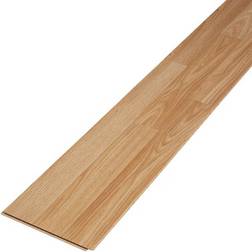 B&Q Natural Gloss Oak Effect Laminate Flooring Sample One Size