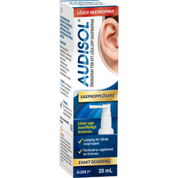 Audisol - Öronspray Vaxpropplösare, 20 20ml Öronspray