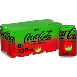 Coca-Cola Zero Sugar Lime 8 x 330 ml 33cl