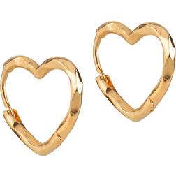 ENAMEL Copenhagen Øreringe Organic Heart Øreringe - Gold