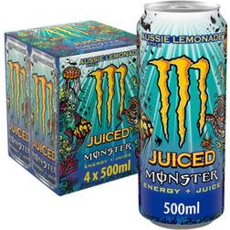 Monster Energy Drink Aussie Style Lemonade 4 x 500ml