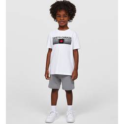 Zavetti Ovicini Reflective T-Shirt Shorts Set Children - White
