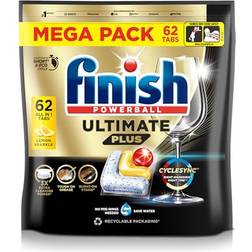 Finish Ultimate Plus Intensive Clean & Shine Dishwasher Tablets Lemon 62 Tabs