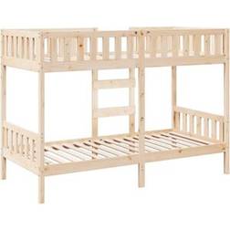 vidaXL 90x190 cm Solid Wood Pine Bunk Bed