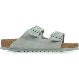 Birkenstock Womens Arizona Suede Leather Sandal - Green