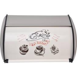 Cosy@home Bin Large Capacity Cute Pattern Roll Top Door Bread Storage Bread Holder Bread Box