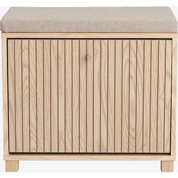 Ellos Bænk Romy Med Opbevaring Af Sko Beige Opbevaringsbænk 55x50cm