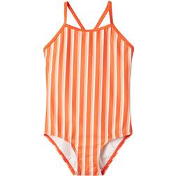 Name It Printet Badedragt - NkfZimone - Red Orange