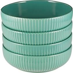 Procook Helsinki Tableware Turquoise Stoneware Pasta Set 20 cm Soup Bowl