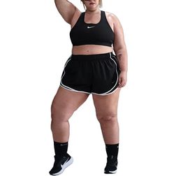 Nike Women's Tempo Dri-FIT Mid-Rise 3 Brief-Lined Running Shorts - Black