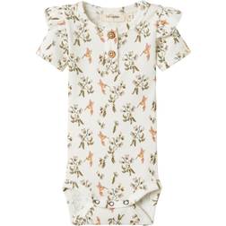 Name It Kortærmet Bodystocking - Coconut Milk